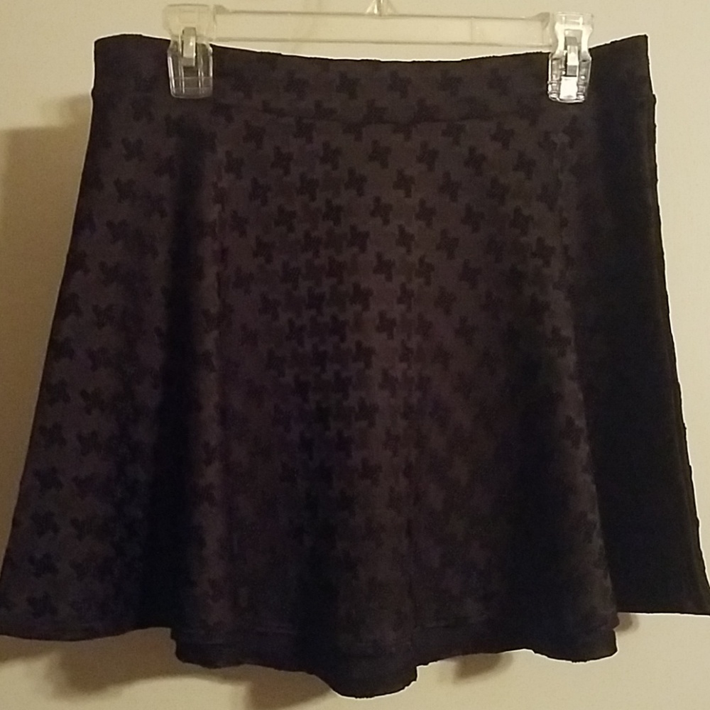 NWOT Black Zip Up Skirt